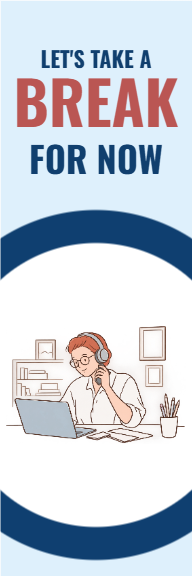 Let's Take A Break Bookmark