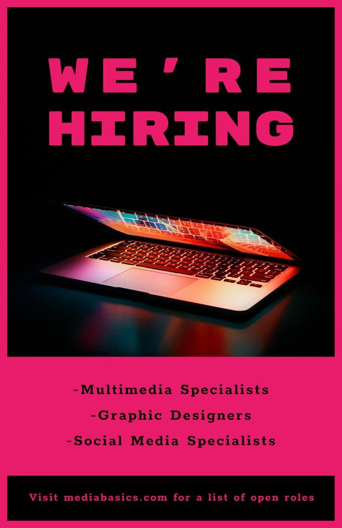 We Are Hiring - Pink Theme