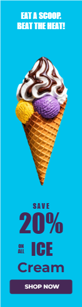 Ice Cream Summer Skyscraper Ad