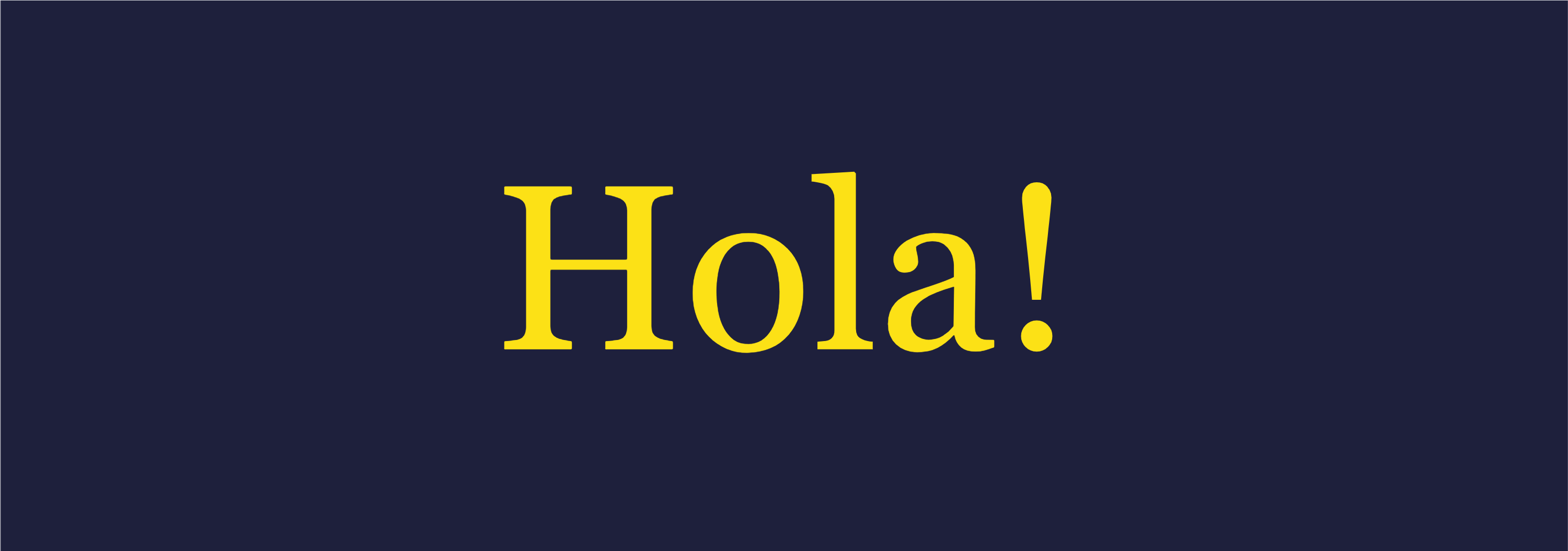 Hola — Tumblr Banner template