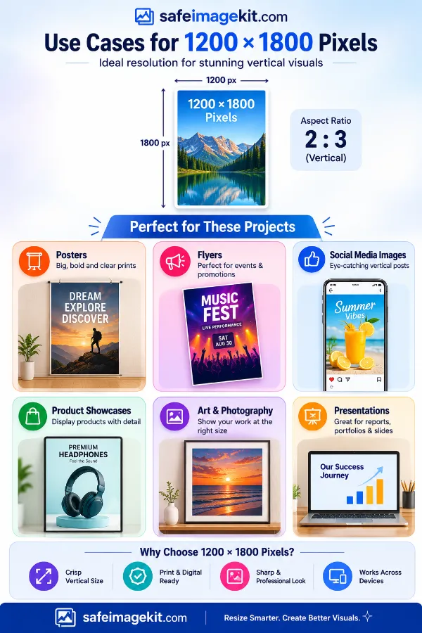 Use cases for 1200×1800 pixel images