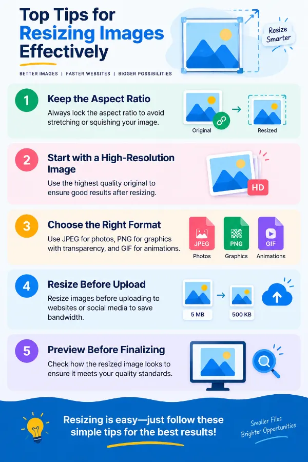 Tips for resizing images effectively