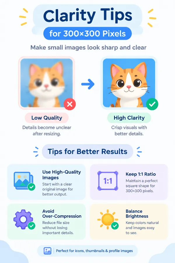 Tips for 300 x 300 pixel images