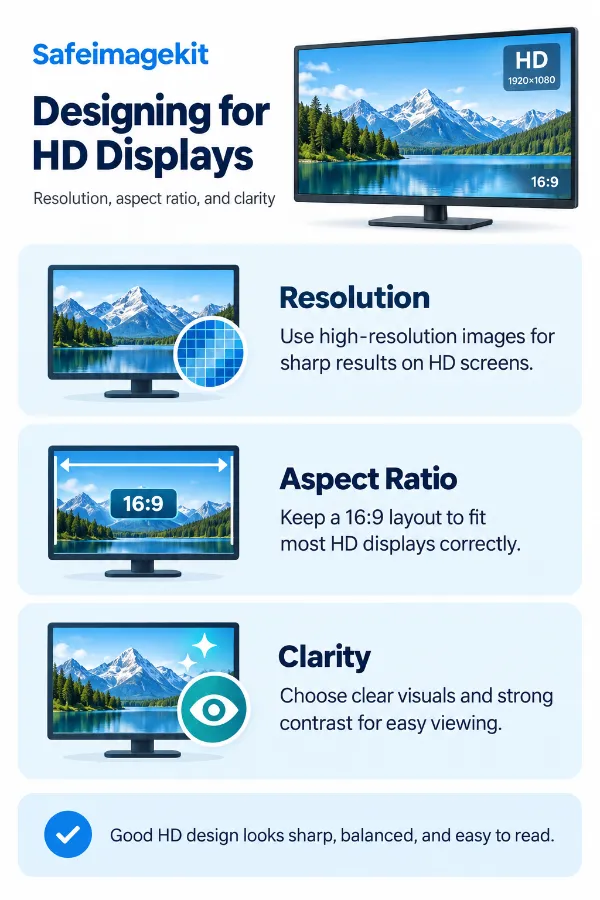 Designing images for HD displays