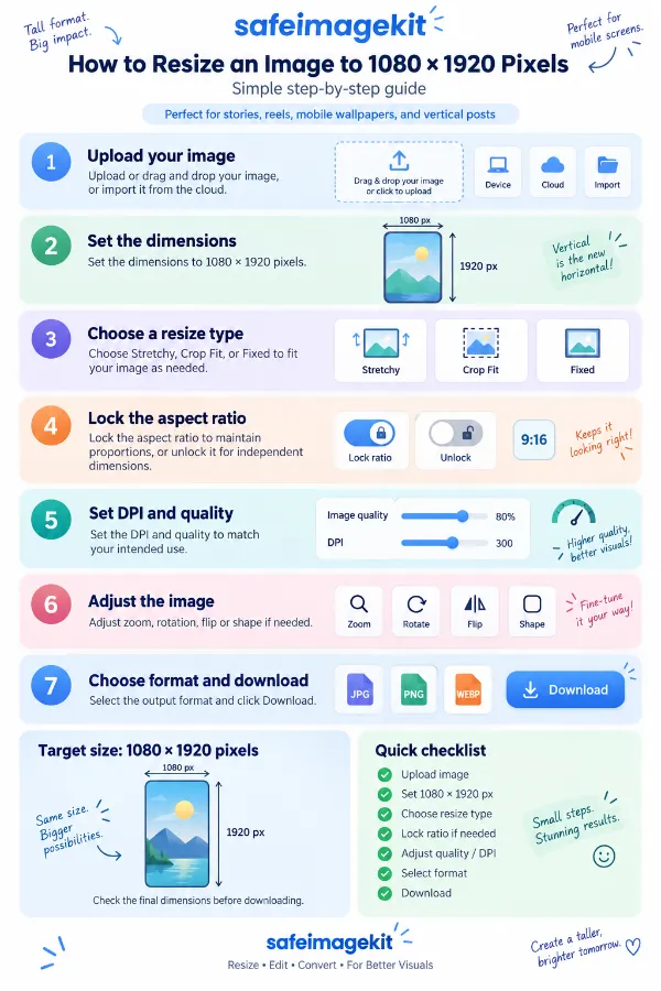 Steps to resize an image to 1080 x 1920 pixels