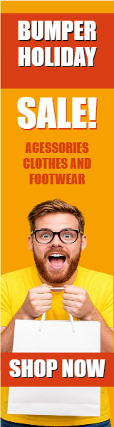 Bumper Holiday Sale Skyscraper Ad — Wide Skyscraper Ads template